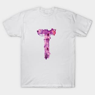 Colorful Painted Initial Letter T T-Shirt